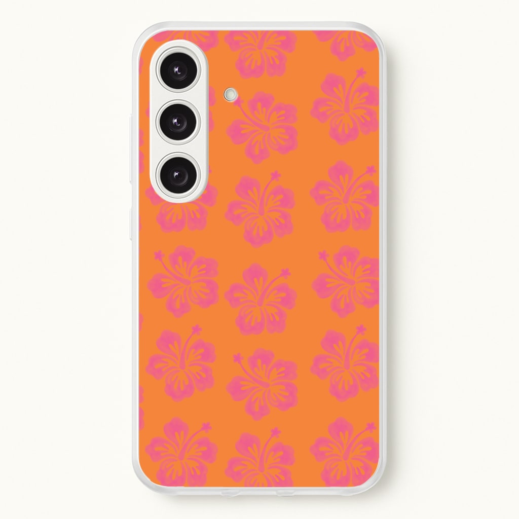Hibiscus Heatwave Phone Case - Galaxy S25