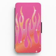 Sun Kissed Flame Wallet Phone Case 1