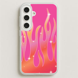 Sun Kissed Flame Phone Case - Galaxy S25FE