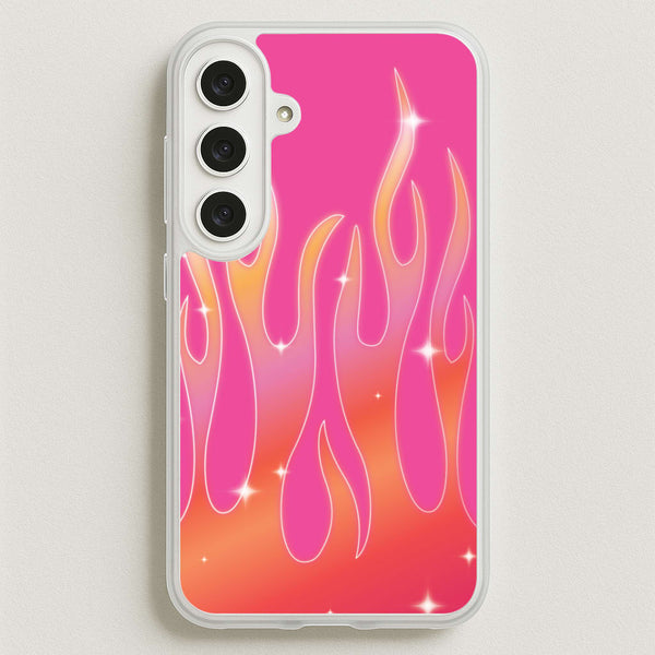 Sun Kissed Flame Phone Case - Galaxy S25FE