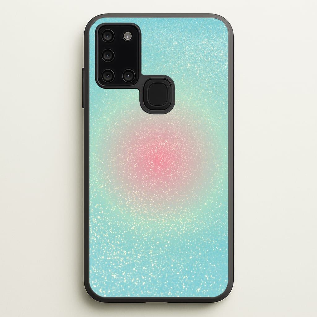 Teal Shimmer Phone Case - Galaxy A21s