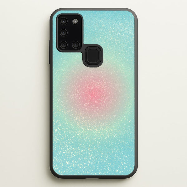 Teal Shimmer Phone Case - Galaxy A21s