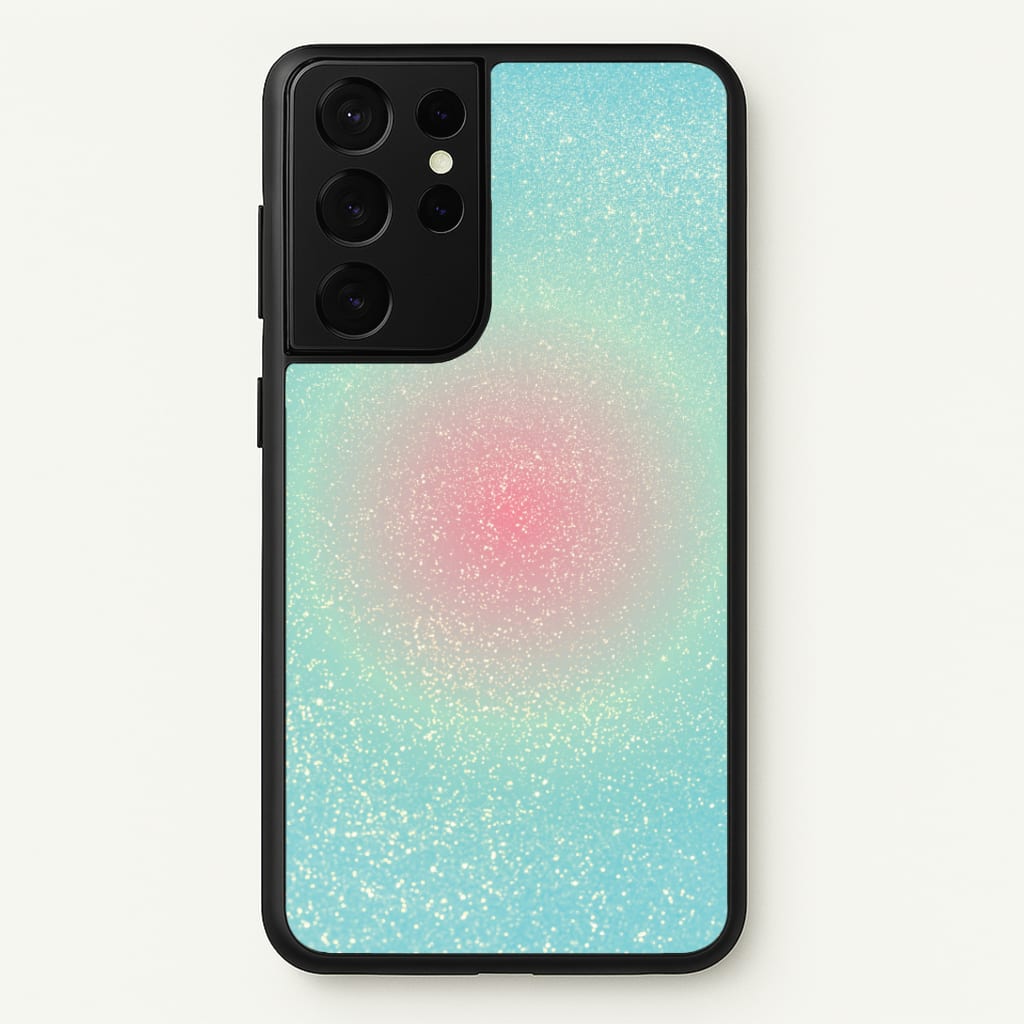 Teal Shimmer Phone Case - Galaxy S21 Ultra