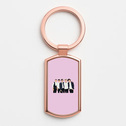 Old Members Rose Gold Keyring