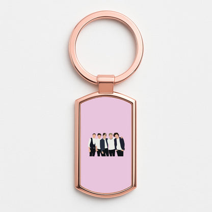 Old Members Rose Gold Keyring