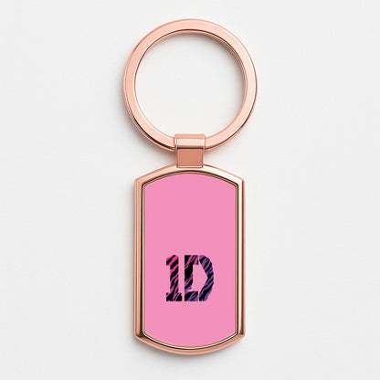 Zebra 1D Rose Gold Keyring