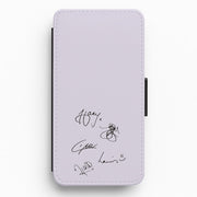 1D Signatures Flip / Wallet Phone Case 1