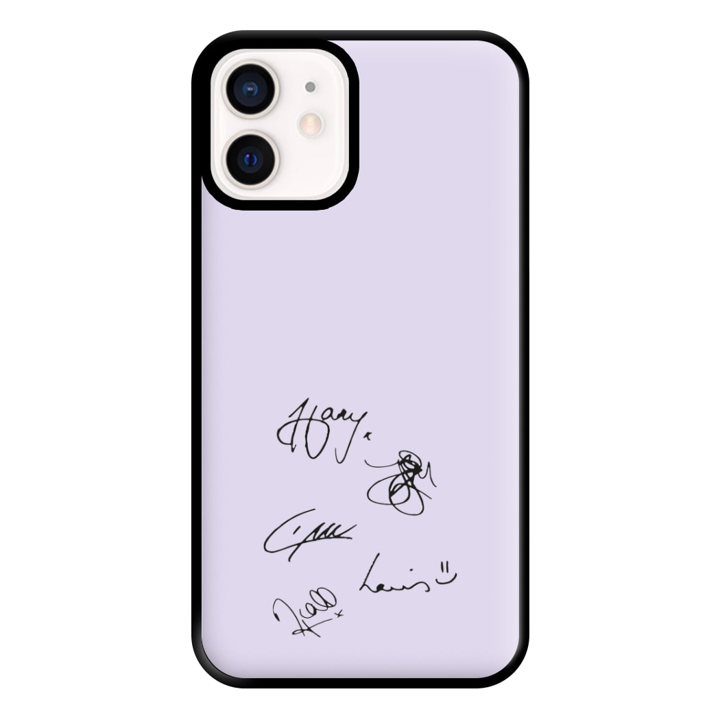 1D Signatures Phone Case for iPhone 12 Mini