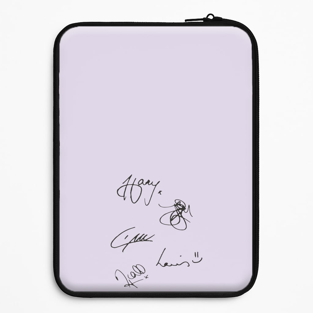 1D Signatures Laptop Sleeve