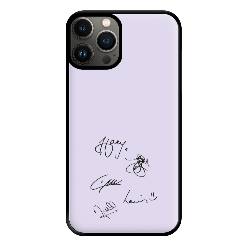 1D Signatures Phone Case for iPhone 13 Pro Max