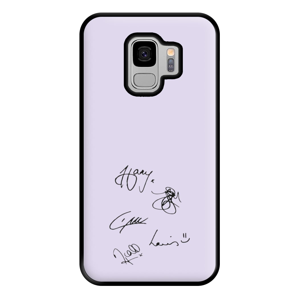 1D Signatures Phone Case for Galaxy S9 Plus