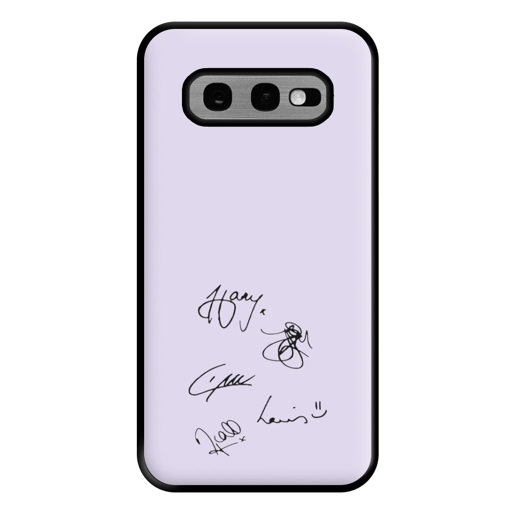 1D Signatures Phone Case for Galaxy S10e