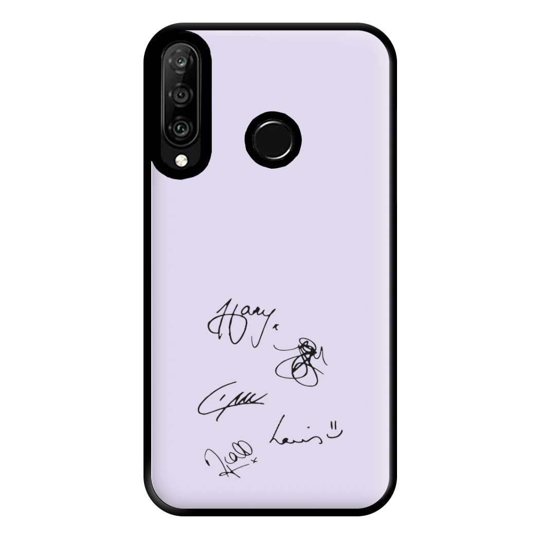 1D Signatures Phone Case for Huawei P30 Lite