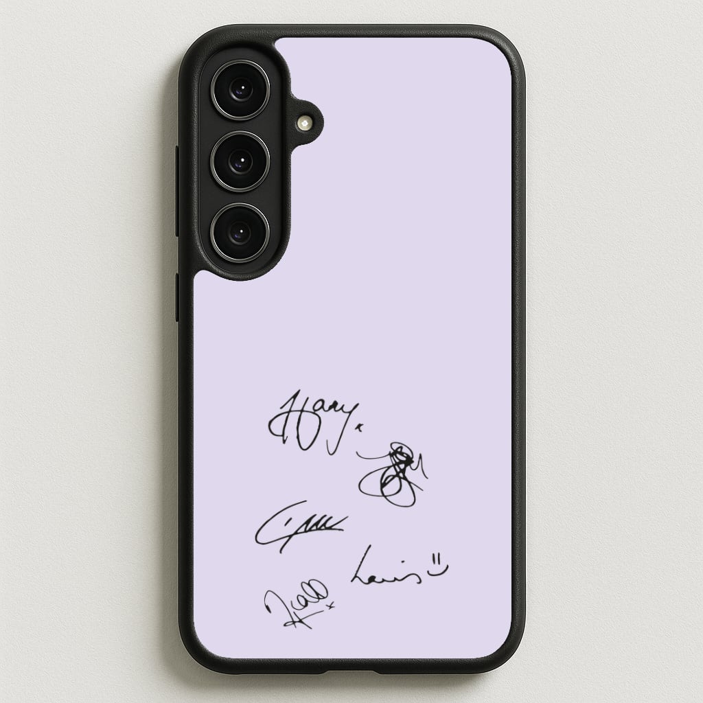 1D Signatures Phone Case for Galaxy S25FE