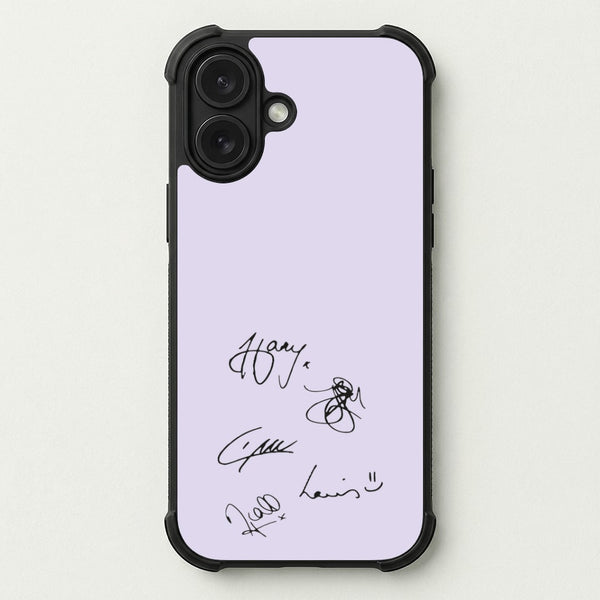 1D Signatures Phone Case — Bumper case