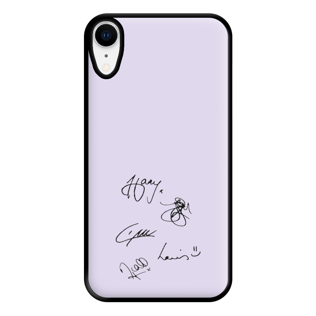 1D Signatures Phone Case for iPhone XR