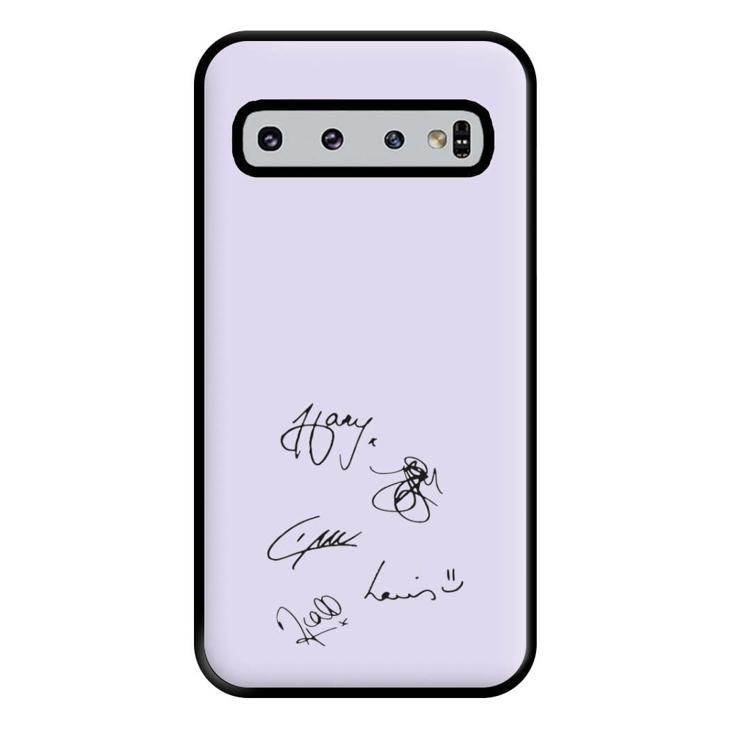 1D Signatures Phone Case for Galaxy S10 Plus