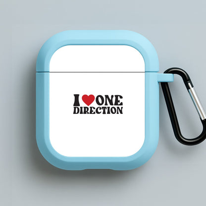 I Love Direction Blue AirPods Case