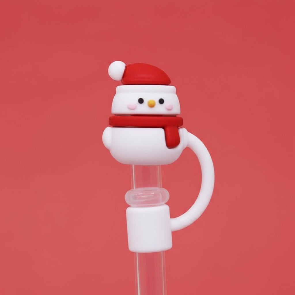 Snowman Straw Cover