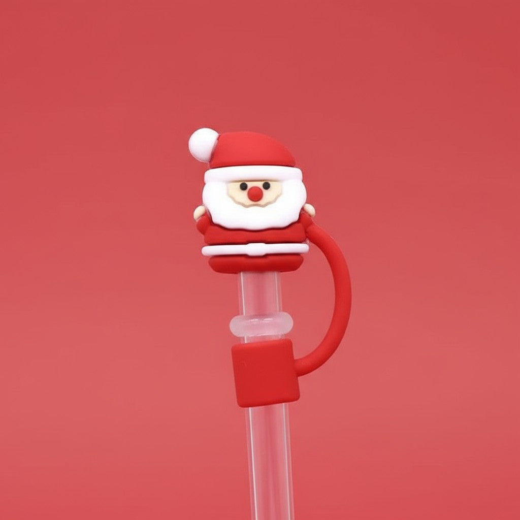 Santa Straw Cover