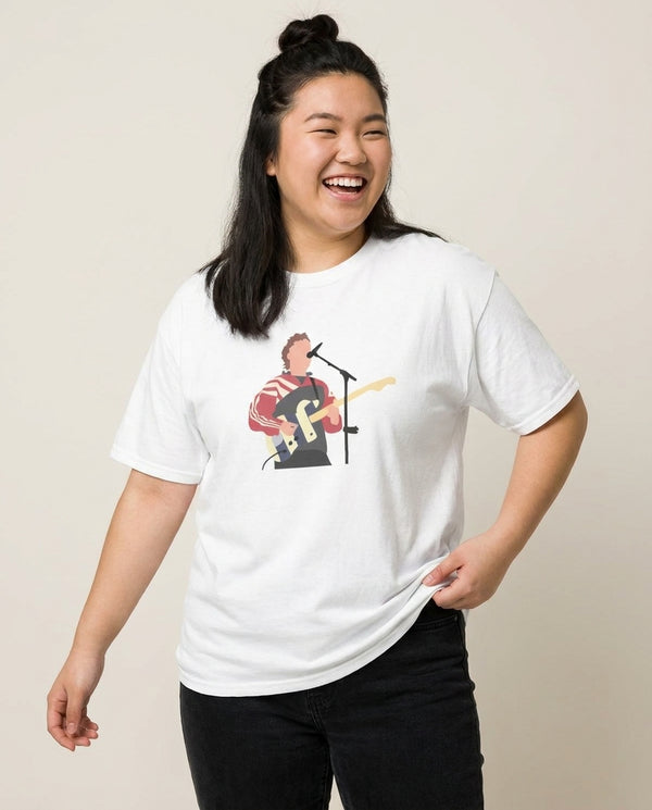 Festival - Fender T-Shirt — White Front, worn