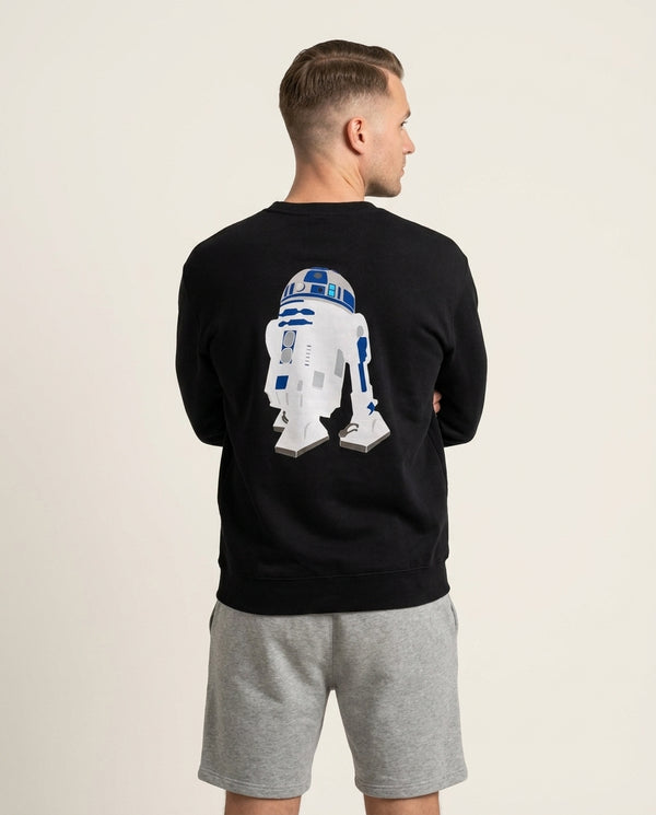R2D2 Sweatshirt — Black Back, worn