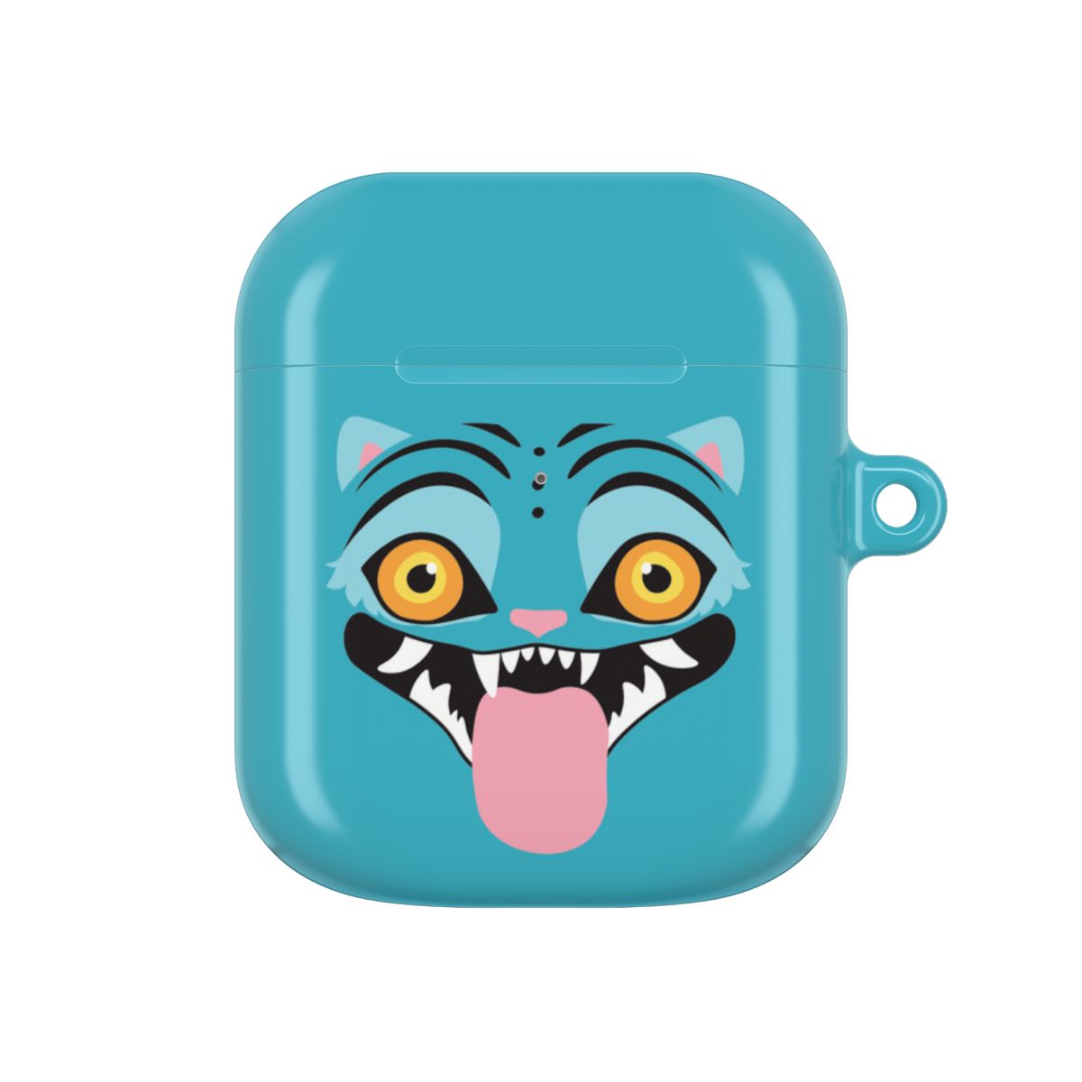 Demon Cat Face AirPods Case