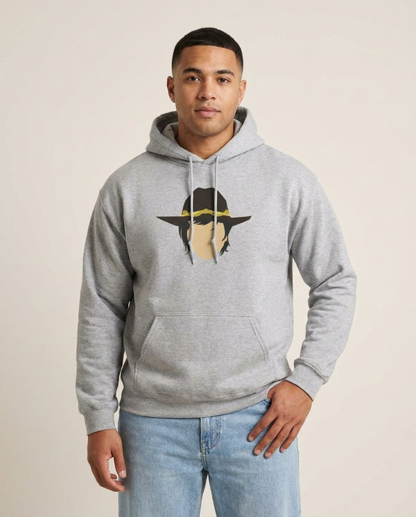 Carl Grimes - TWD Hoodie — Grey Front, worn