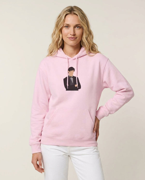 Matt Smith Hoodie — Pink Front, worn