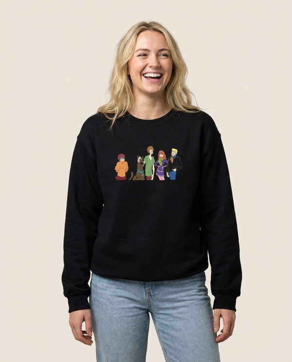 The Crew - Scoob Sweatshirt — Black Front, worn