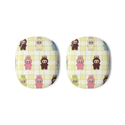 Cute Colourful Monsters Checkered Pattern AirPods Max Case 3