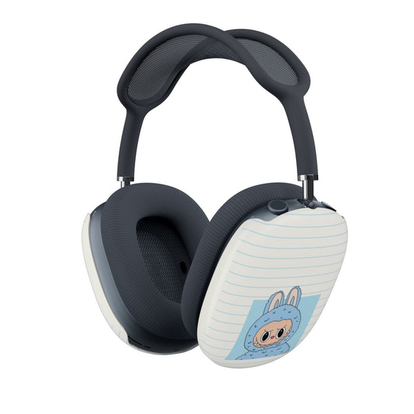 Cute Blue Notebook Monster AirPods Max Case