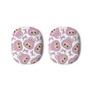 Cute Purple Monster And Bows Pattern AirPods Max Case 3