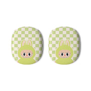 Checkered Cute Green Monster AirPods Max Case 3