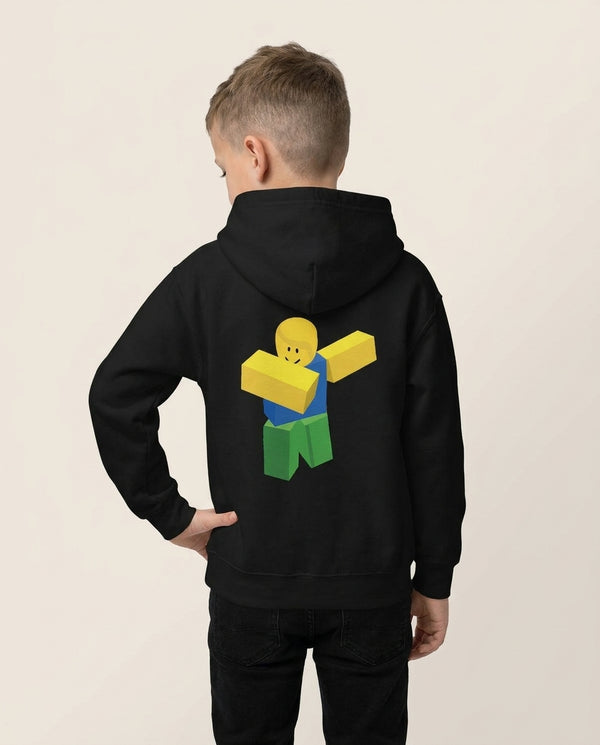 Dab Kids Hoodie — Black Back, worn