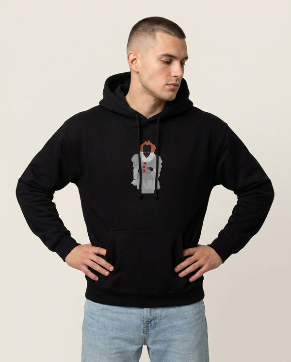 Pennywise - Clown Hoodie — Black Front, worn