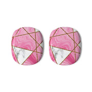 Pink Marble And Gold Collage AirPods Max Case 3