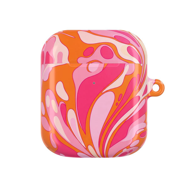 Orange Marble Swirl AirPods Case - AirPods 1