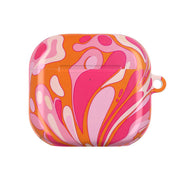 Orange Marble Swirl AirPods Case 4