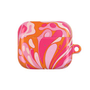 Orange Marble Swirl AirPods Case 3