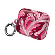 Burgundy & Pink Marble Swirl AirPods Case 8