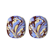 Blue, Yellow & Brown Marble Swirl AirPods Max Case 3