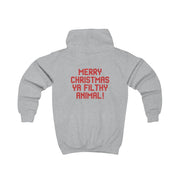 Merry Christmas Ya Filthy Animal Kids Hoodie 7