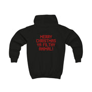 Merry Christmas Ya Filthy Animal Kids Hoodie 9