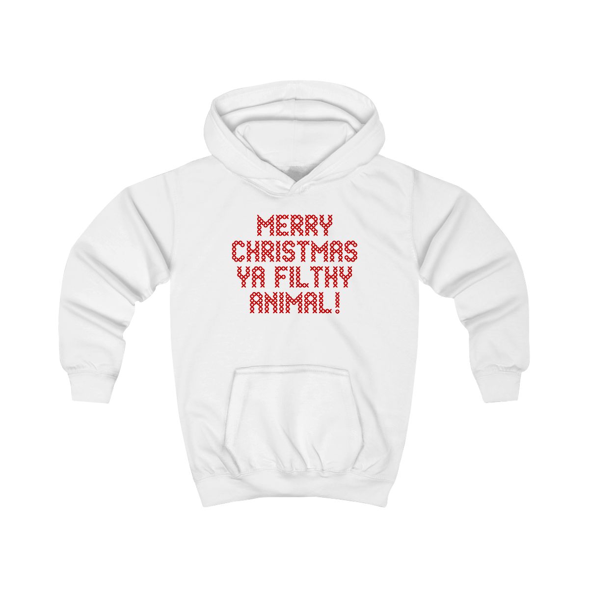 Merry Christmas Ya Filthy Animal Kids Hoodie
