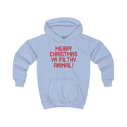 Merry Christmas Ya Filthy Animal Kids Hoodie 4