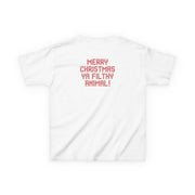 Merry Christmas Ya Filthy Animal Kids T-Shirt 7