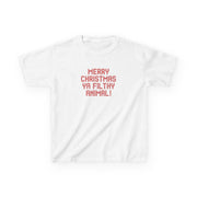 Merry Christmas Ya Filthy Animal Kids T-Shirt 2