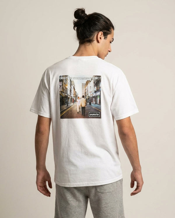 What's The Story T-Shirt — White Back, worn