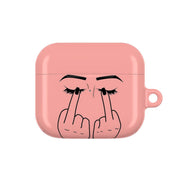 Middle Finger Eyes AirPods Case 3